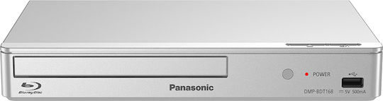 Panasonic Blu-Ray Player DMP-BDT168 με USB Media Player Ασημί