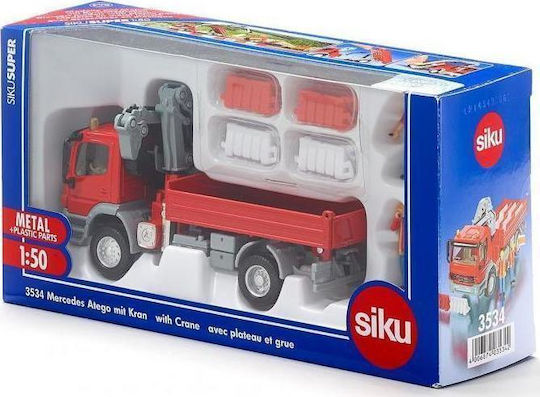 Siku Mercedes Atego Κόκκινο με Γερανό Γερανός 1:50 για 3+ Ετών