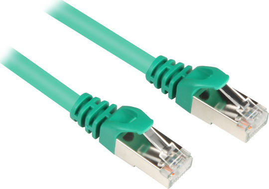 Sharkoon S/FTP Cat.6 Καλώδιο Δικτύου Ethernet 3m Πράσινο 1τμχ