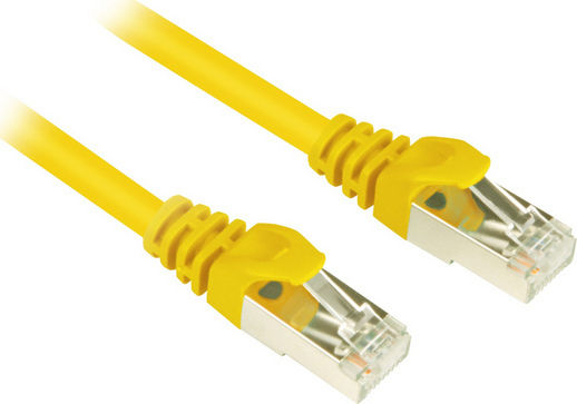 Sharkoon S/FTP Cat.6 Καλώδιο Δικτύου Ethernet 3m Κίτρινο 1τμχ 4044951014798