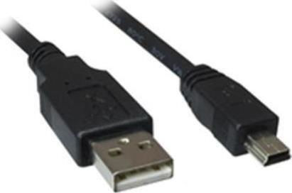 Sharkoon USB 2.0 Cable USB-A male - mini USB-B male Μαύρο 3m
