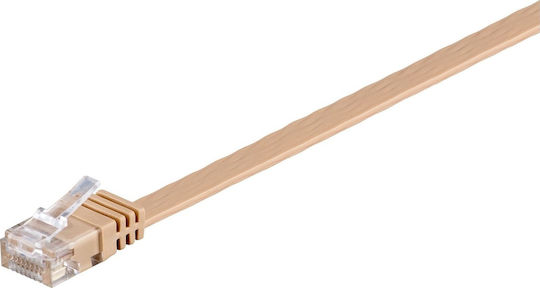 Goobay U/UTP Cat.6 Καλώδιο Δικτύου Ethernet 15m Μπεζ 1τμχ 95883