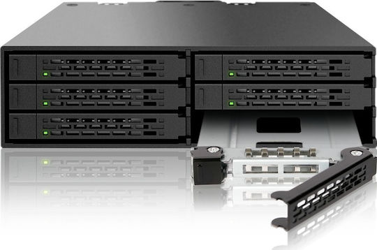 Icy Dock ToughArmor 6x 2.5Inch SATA 6Gbps HDD/SSD Mobile Rack/Cage in 1x 5.25Inch bay Μαύρο MB996SP-6SB