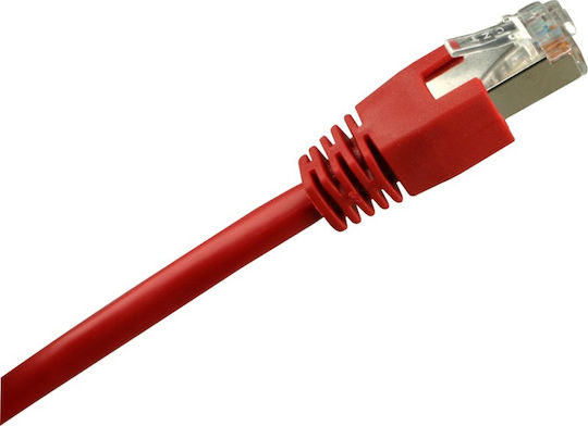 Sharkoon S/FTP Cat.5e Cable 10m Κόκκινο
