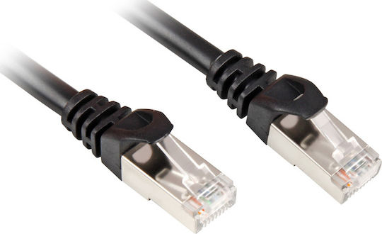Sharkoon S/FTP Cat.6a Καλώδιο Δικτύου Ethernet 5m Μαύρο (4044951018383)