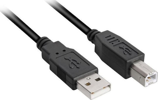 Sharkoon USB 2.0 Cable USB-A male - USB-B male 3m