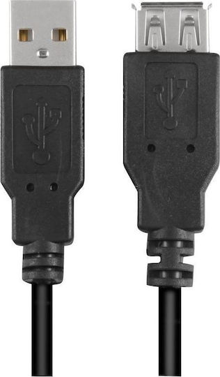 Sharkoon USB 2.0 Cable USB-A male - USB-A female 3m