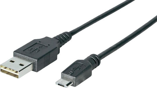 Sharkoon Regular USB 2.0 to micro USB Cable Μαύρο 3m