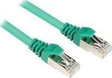 Sharkoon S/FTP Cat.6 Cable 0.5m Πράσινο