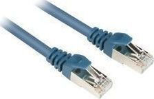Sharkoon S/FTP Cat.6 Καλώδιο Δικτύου Ethernet 0.5m Μπλε 1τμχ
