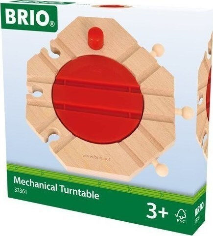 Brio Toys Mechanical Turntable Σετ με Τρενάκι από Ξύλο για 3+ Ετών 33361