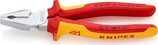 Knipex Πένσα Ίσια Ηλεκτρολόγου Μήκους 200mm 02 06 200