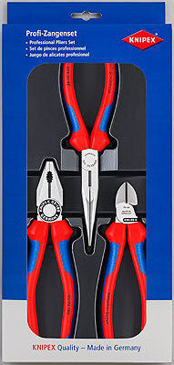 Knipex Σετ Πένσες Πλάγιες Μήκους 370mm 3τμχ 00 20 11