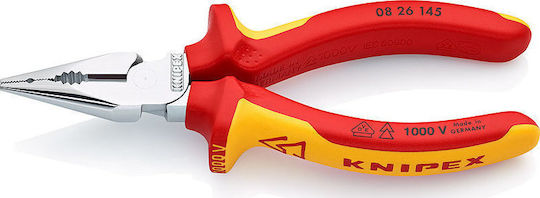 Knipex Μυτοτσίμπιδο Ίσιο Ηλεκτρολόγου Μήκους 145mm 08 26 145