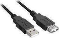 Sharkoon USB 2.0 Cable USB-A male - USB-A female 1m