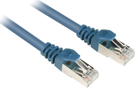 Sharkoon S/FTP Cat.6 Cable 1m Μπλε