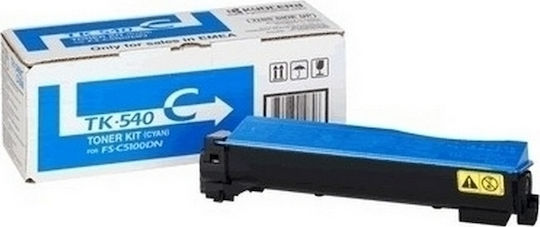 Kyocera TK-540C Γνήσιο Toner Laser Εκτυπωτή Κυανό 3500 Σελίδων 1T02HLCEU0