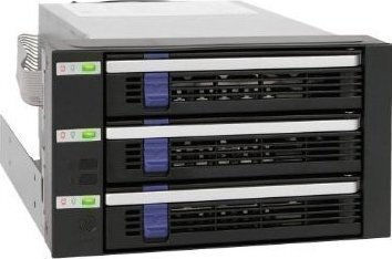 Icy Dock FatCage 3x 3.5Inch HDD in 2x 5.25Inch Bay Hot Swap SATA 6Gbps HDD Rack/Cage/Module Μαύρο MB153SP-B