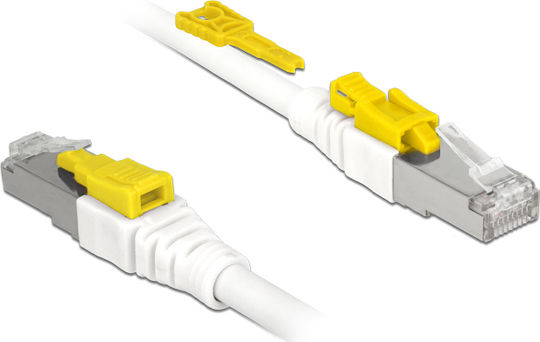 DeLock S/FTP Cat.6a Καλώδιο Δικτύου Ethernet 5m Λευκό (85335)