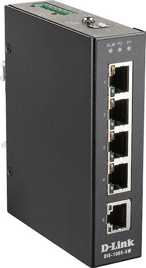 D-Link DIS-100E-5W Unmanaged L2 Switch με 5 Θύρες Ethernet