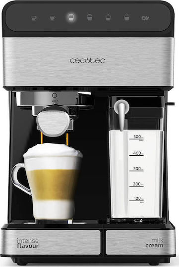 Cecotec Power Instant-ccino 20 Touch Μηχανή Espresso 1350W Πίεσης 20bar για Cappuccino Nera Series