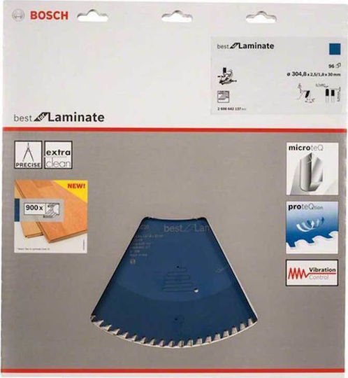 Bosch Δίσκος Κοπής Ξύλου 305mm 2608642137