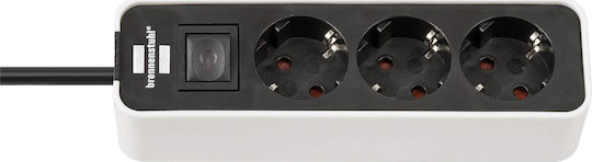 Brennenstuhl Πολύπριζο 3 Θέσεων με Διακόπτη και Καλώδιο 1.5m 1153230020