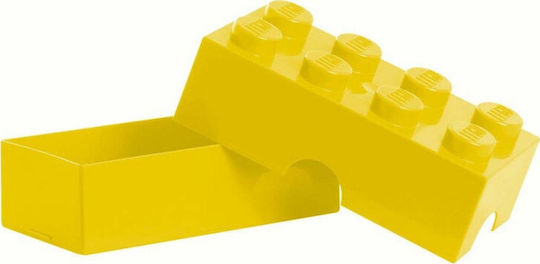 Room Copenhagen Lego Πλαστικό Παιδικό Δοχείο Φαγητού Κίτρινο 20 x 10 x 7.5εκ. 40231732