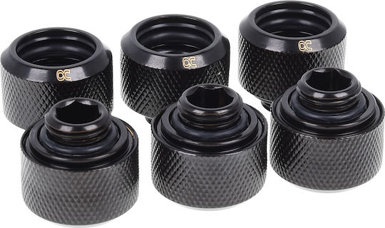 Alphacool Eiszapfen 16mm Fittings Μαύρο 17379