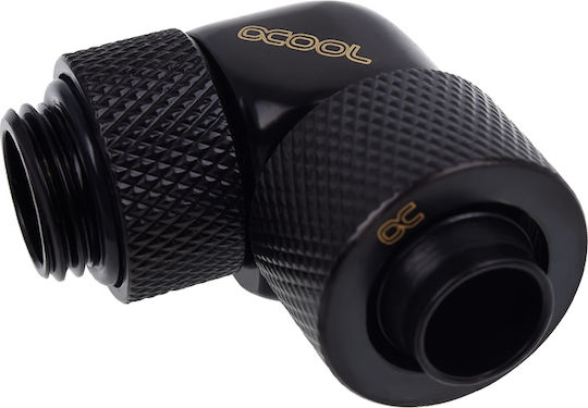 Alphacool Icicle 13 / 10mm Screw-on Spout 90 Degrees Rotatable G1 / 4 Fittings Μαύρο 17230