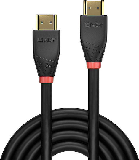 Lindy HDMI 2.0 Cable HDMI male - HDMI male 10m Μαύρο 41071