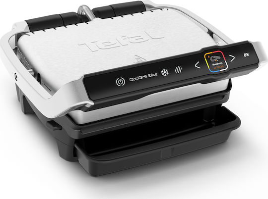 Tefal OptiGrill Elite Τοστιέρα Γκριλιέρα με Αποσπώμενες Πλάκες 2000W Inox