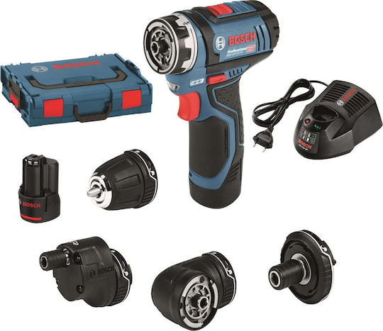 Bosch GSR 12V-15 FC Δραπανοκατσάβιδο Μπαταρίας 12V 2x2Ah 06019F6000