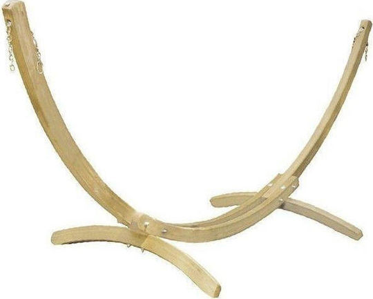 Amazonas Troja Βάση Αιώρας Ξύλινη Μπεζ 437x160x145cm AZ-4045500