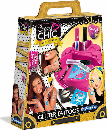 Clementoni Crazy Chic Glitter Tattoo Παιδικά Τατουάζ 18513