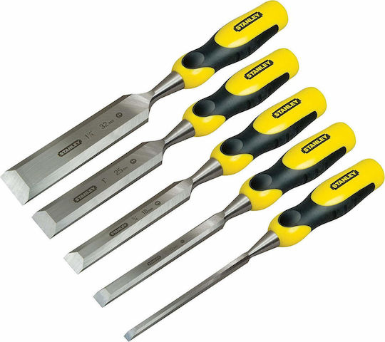 Stanley Dynagrip 2-16-885 Σκαρπέλα με Πλαστική Λαβή Σετ 5τμχ