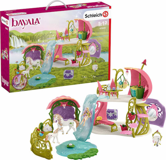 Schleich-S Παιχνίδι Μινιατούρα Glittering Flower House With Unicorns, Lake And Stable Bayala για 5-12 Ετών 42445