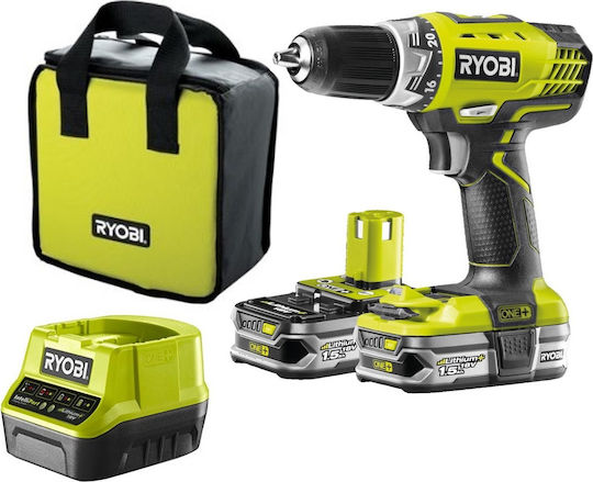 Ryobi R18DD3-215S Δραπανοκατσάβιδο Μπαταρίας 18V 2x1.5Ah 5133003774