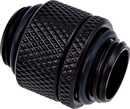 Alphacool Eiszapfen Double Nippel Rotatable G1/4 Outer Thread to G1/4 Outer Thread Fittings Μαύρο 17244