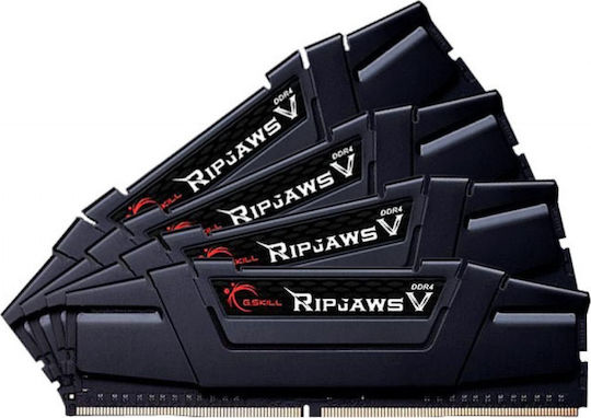 G.Skill Ripjaws V DDR4 64GB RAM με 4x16GB Modules και Ταχύτητα 3200 για Desktop F4-3200C16Q-64GVK