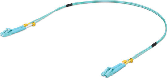Ubiquiti Καλώδιο Οπτικής Ίνας LC-LC 0.5m Τιρκουάζ 1τμχ UOC-0.5