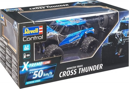 Revell Xtreme Cross Thunder Τηλεκατευθυνόμενο Αυτοκίνητο Monster Truck 4WD Μπλε 24831