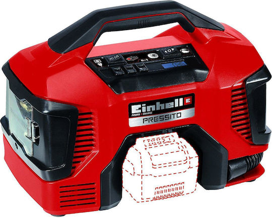 Einhell Τρόμπα Αυτοκινήτου Pressito 160PSI Επαναφορτιζόμενη 220V (Χωρίς Μπαταρία) 4020460