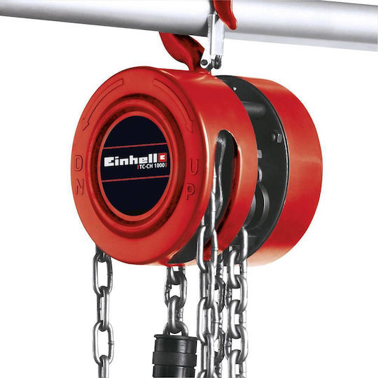 Einhell Παλάγκο Αλυσίδας TC-CH 1000 για Φορτίο Βάρους έως 1t σε Κόκκινο Χρώμα 2250110