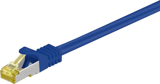 Goobay S/FTP Cat.6a Καλώδιο Δικτύου Ethernet 2m Μπλε 1τμχ 91601