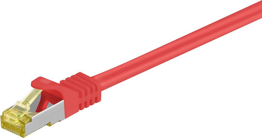 Goobay S/FTP Cat.6a Καλώδιο Δικτύου Ethernet 2m Κόκκινο 1τμχ 91607