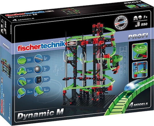 Fischer Technik Παιχνίδι Κατασκευών Πλαστικό Profi Dynamic M Marble Run για Παιδιά 7+ Ετών 533872