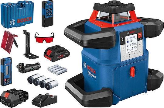 Bosch GRL 600 CHV Αυτορυθμιζόμενο Περιστροφικό Αλφάδι Laser Κόκκινης Δέσμης 18V με Εύρος Εργασίας 60m