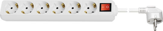 Goobay Πολύπριζο 6 Θέσεων με USB-A, Διακόπτη και Καλώδιο 5m 38845
