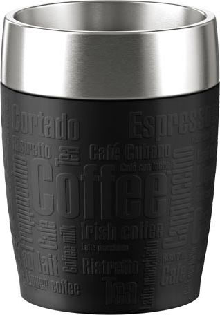 Emsa Τravel Cup Ποτήρι Θερμός Ανοξείδωτο 200ml Μαύρο με Επιστόμιο 514514